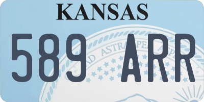 KS license plate 589ARR