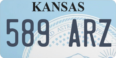 KS license plate 589ARZ