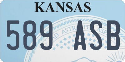 KS license plate 589ASB