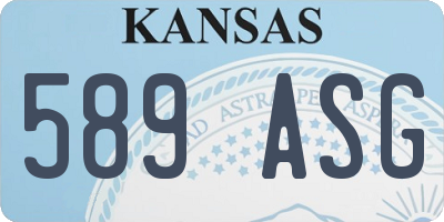 KS license plate 589ASG