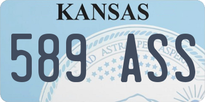 KS license plate 589ASS