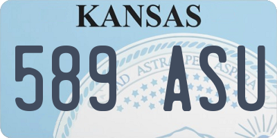 KS license plate 589ASU