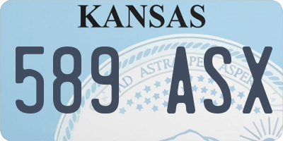 KS license plate 589ASX