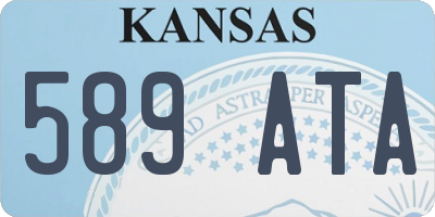 KS license plate 589ATA
