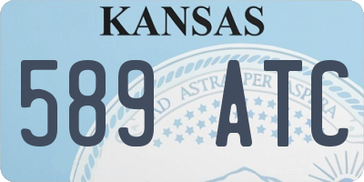 KS license plate 589ATC