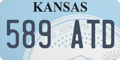 KS license plate 589ATD
