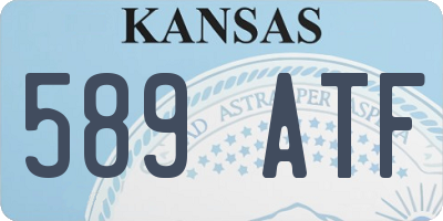 KS license plate 589ATF