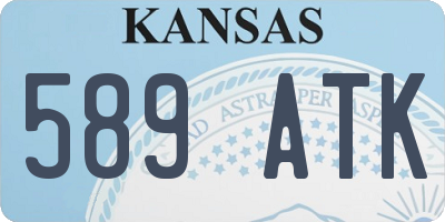 KS license plate 589ATK