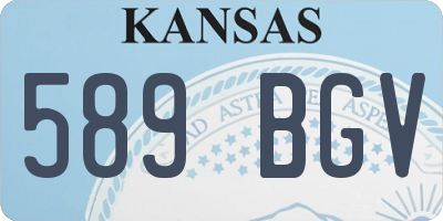 KS license plate 589BGV