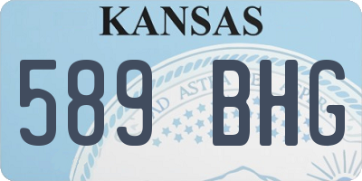 KS license plate 589BHG