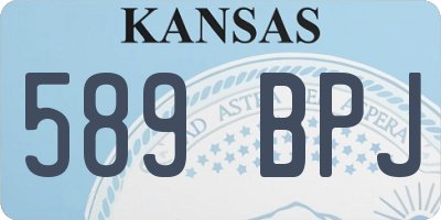 KS license plate 589BPJ