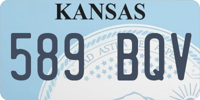 KS license plate 589BQV