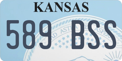 KS license plate 589BSS