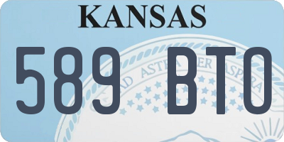 KS license plate 589BTO
