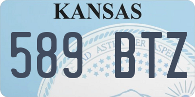 KS license plate 589BTZ