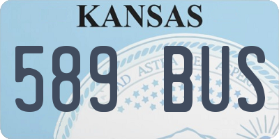 KS license plate 589BUS