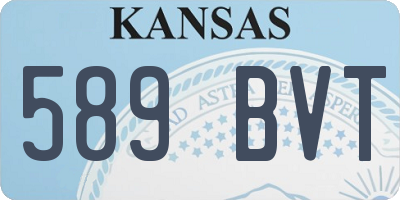 KS license plate 589BVT