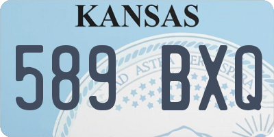 KS license plate 589BXQ