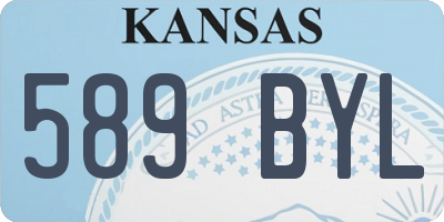 KS license plate 589BYL