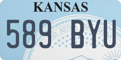 KS license plate 589BYU