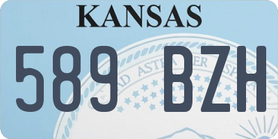 KS license plate 589BZH
