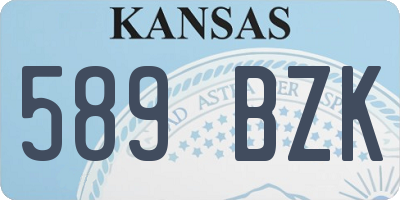 KS license plate 589BZK