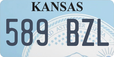KS license plate 589BZL