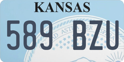 KS license plate 589BZU