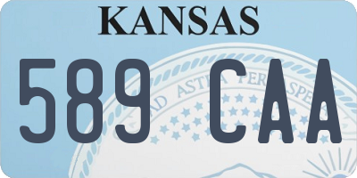 KS license plate 589CAA