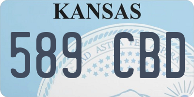 KS license plate 589CBD