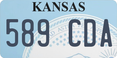 KS license plate 589CDA
