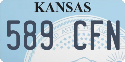 KS license plate 589CFN
