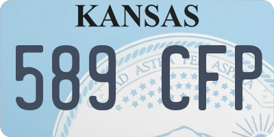 KS license plate 589CFP