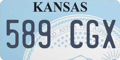 KS license plate 589CGX