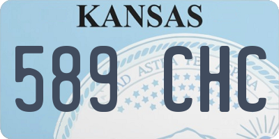 KS license plate 589CHC
