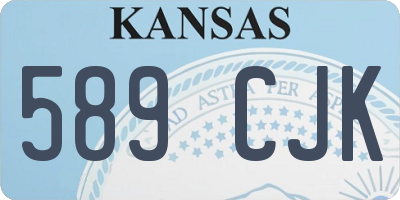 KS license plate 589CJK