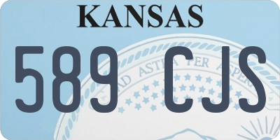 KS license plate 589CJS