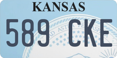 KS license plate 589CKE
