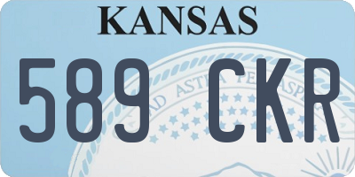 KS license plate 589CKR