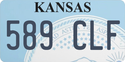 KS license plate 589CLF