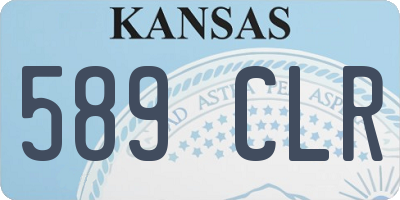 KS license plate 589CLR