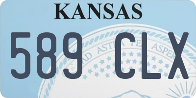 KS license plate 589CLX
