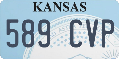 KS license plate 589CVP