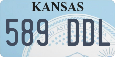 KS license plate 589DDL