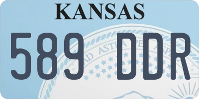 KS license plate 589DDR