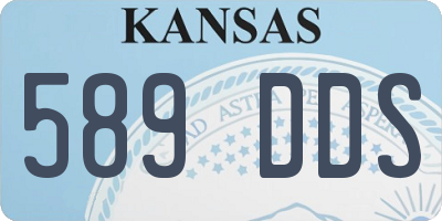 KS license plate 589DDS