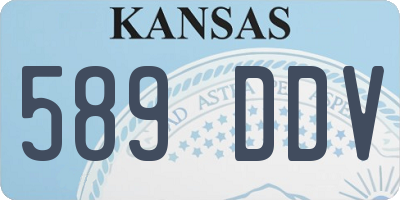 KS license plate 589DDV
