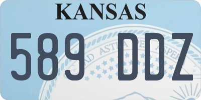 KS license plate 589DDZ