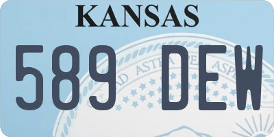 KS license plate 589DEW