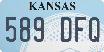KS license plate 589DFQ